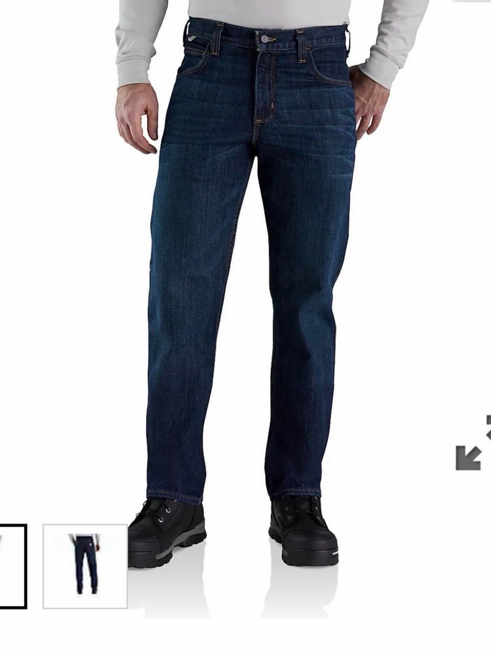 Carhartt Men's Flame Resistant loose fit Utility Straight-Leg Jeans